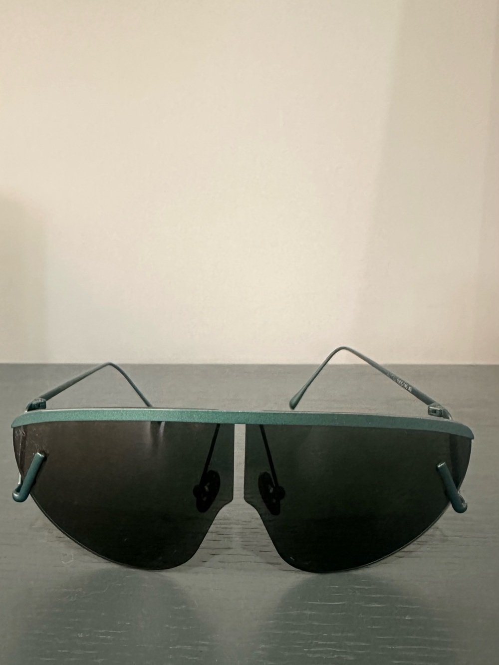 Green Shield-Top Women's Sunglasses